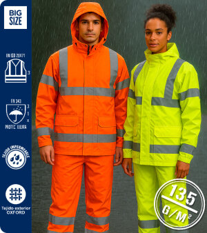 TRAJE DE AGUA IMPERMEABLE A.V.  Cat-3.  WORKTEAM S2010