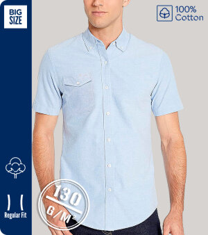 CAMISA ALGODÓN CON BOLSILLO MANGA CORTA  VERANO HOMBRE 130 Grms.SPECIALIST SUMMER PAYPER