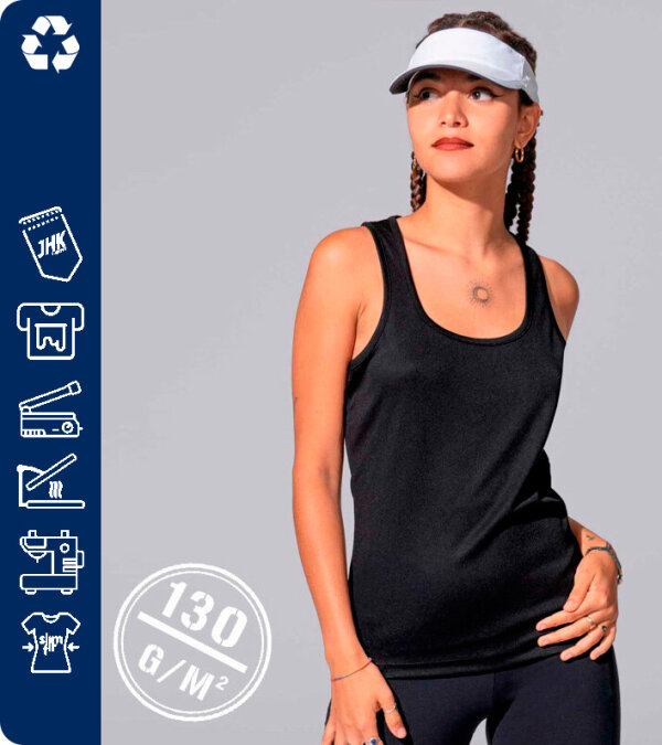 CAMISETA TÉCNICA TIRANTES ARUBA LADY 130 Grms. JHK  SPORTARBL