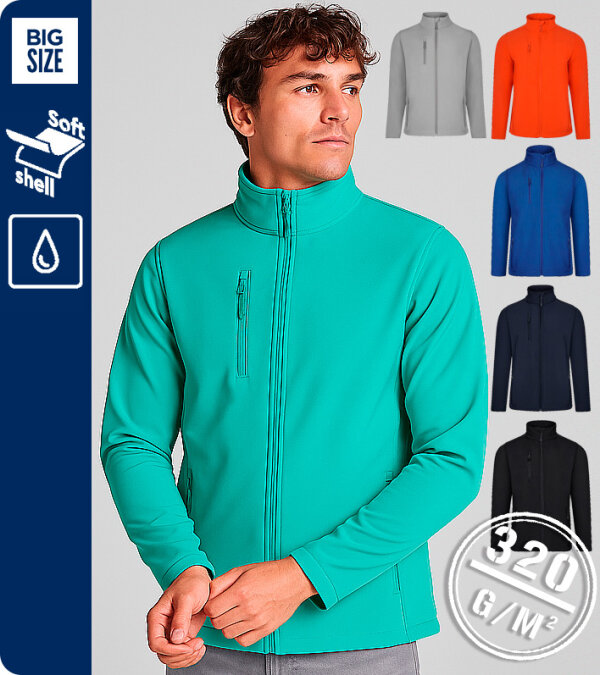 CAZADORA SOFT SHELL BICAPA CON FORRO POLAR 280Grms. MUKUA RICHMOND SSZ280U