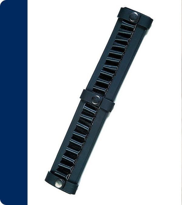 CANANA DE PIEL PARA 19 BALAS BROCHE DE NIQUEL LINEA SECURITY TEXTIL-R ÉLITE 613
