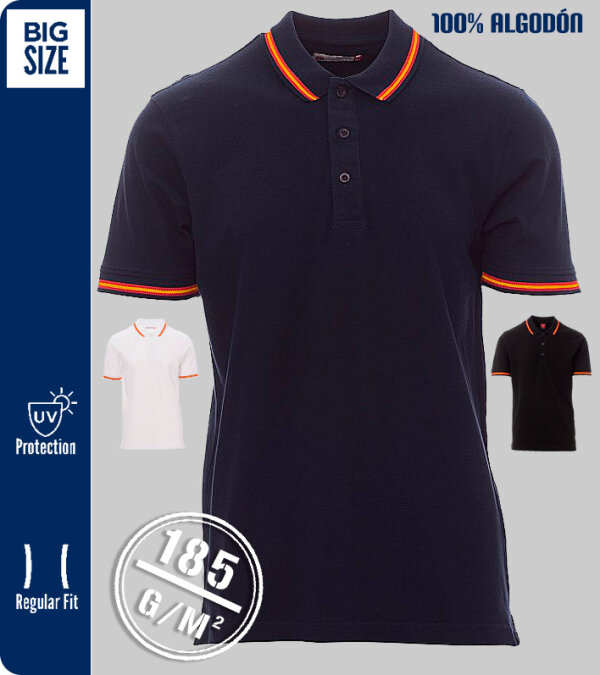 POLO ALGODÓN UNISEX  BANDERA SPAIN PAYPER