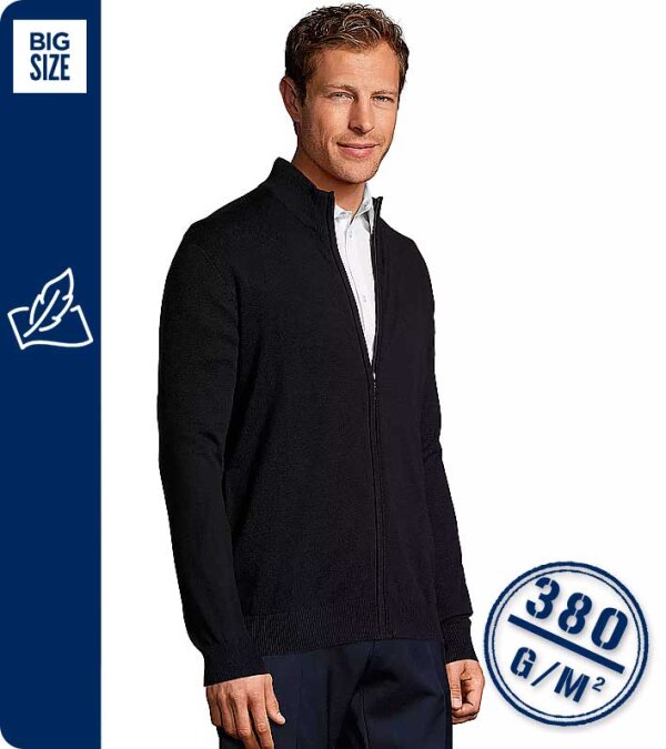 CHAQUETA DE PUNTO CREMALLERA COMPLETA HOMBRE 380Grms. SOL'S GORDON MEN 00548