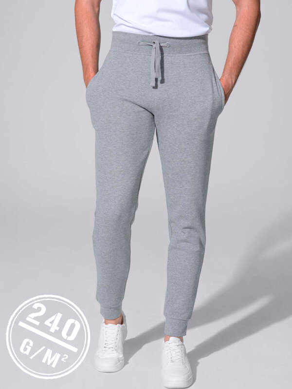 PANTALÓN DEPORTIVO UNISEX SWEAT PANTS CUFF FRENCH TERRY -240Grms. JHK SWPANTS240