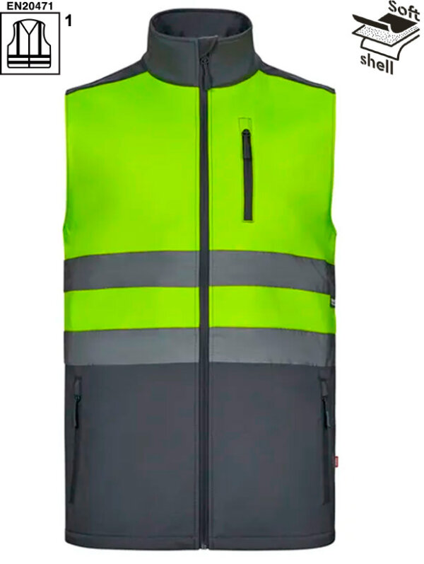 CHALECO BICOLOR A.V. SOFT SHELL 320 Grms. 305906 VELILLA