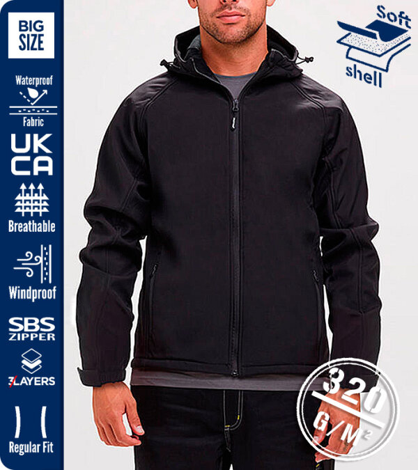 CHAQUETA SOFT SHELL HOMBRE 320 Grms. GALE PAYPER