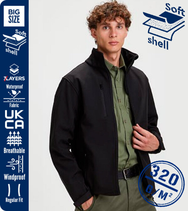 CHAQUETA SOFT SHELL HOMBRE  320Grms. DUBLIN PAYPER