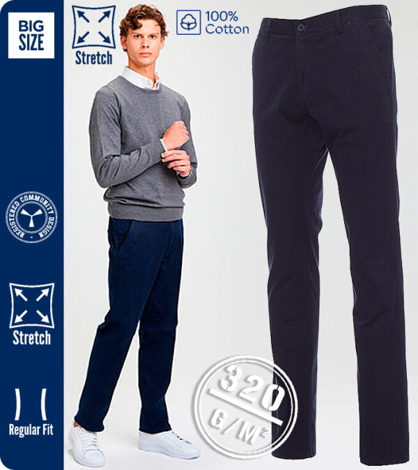 PANTALÓN HOMBRE  STRETCH ALGODÓN 320Grms. CLASSICS PAYPER