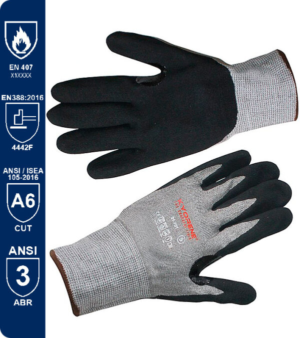 GUANTES KYORENE CON REFUERZO  01-701 PAYPER- PACK 12 pares