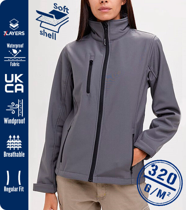 CHAQUETA SOFT SHELL MUJER  320Grms. DUBLIN LADY PAYPER