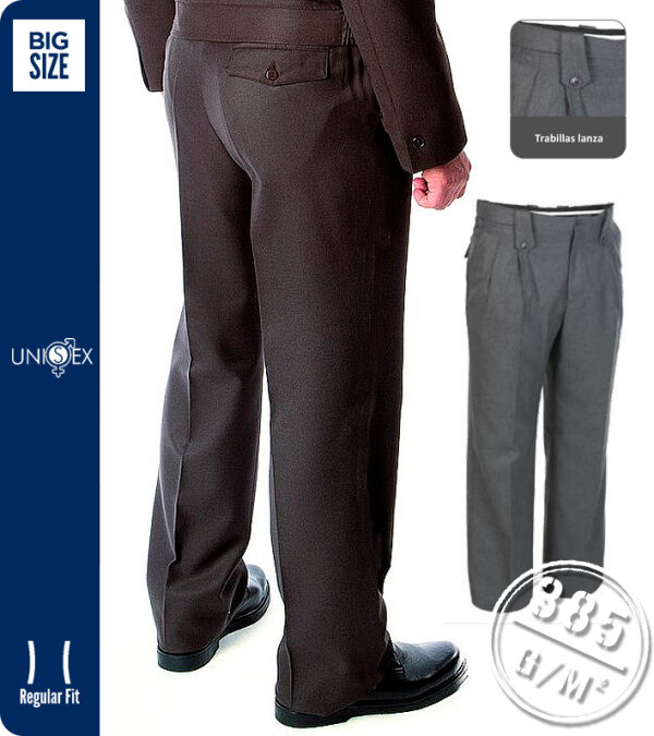 PANTALÓN VIGILANTE UNISEX BOLSILLO FRANCES ,6 PUENTES DE LANZA CON BOTON TEXTIL-R VIGILANTE CC0400 23