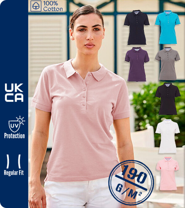 POLO ALGODÓN MUJER MANGA CORTA 190Grms. GLAMOUR PAYPER