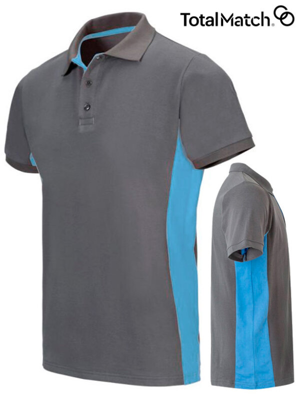 POLO BICOLOR DE MANGA CORTA VELILLA 105504  - GAMA TOTALMATCH -