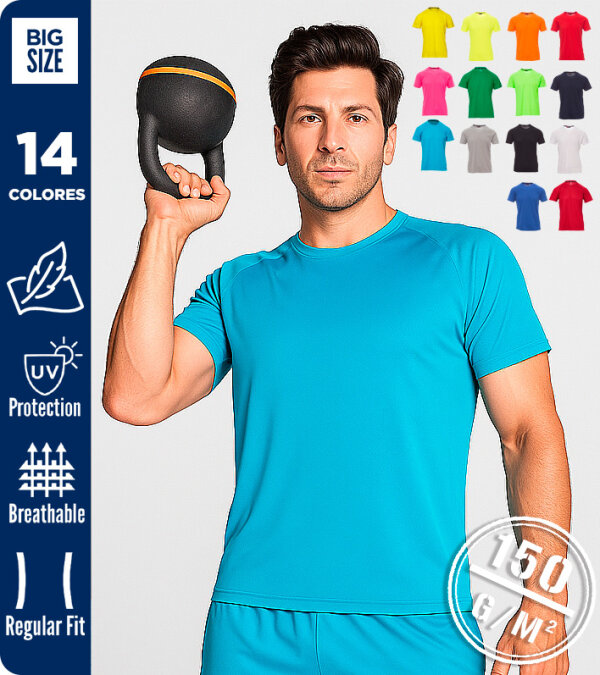 CAMISETA TÉCNICA DEPORTIVA HOMBRE 150 Grms. PAYPER RUNNER