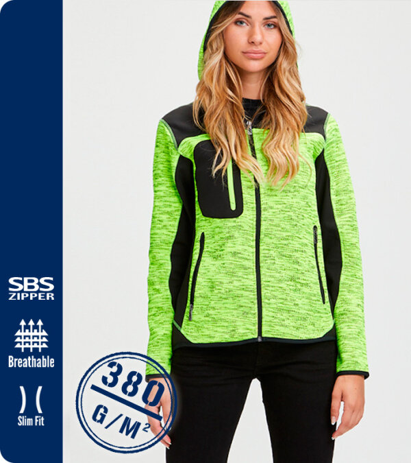 CHAQUETA MUJER TEJIDO DE PUNTO + SOFT SHELL 380 Grms. TRIP LADY PAYPER