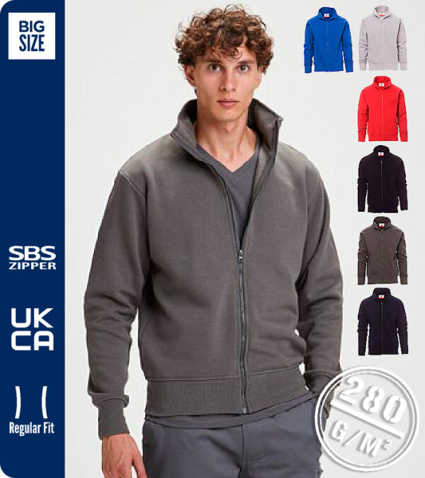 SUDADERA HOMBRE CREMALLERA 280Grms. HOUSTON PAYPER