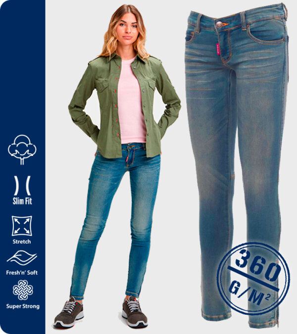 PANTALÓN DENIM MUJER STRETCH 360Grms. LAS VEGAS PAYPER