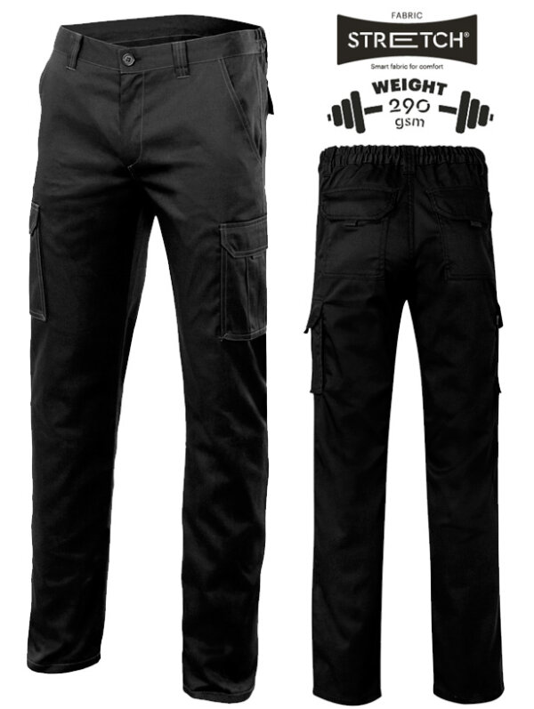 PANTALÓN GRUESO MULTIBOLSILLOS STRETCH 290 Grms. VELILLA 103005S