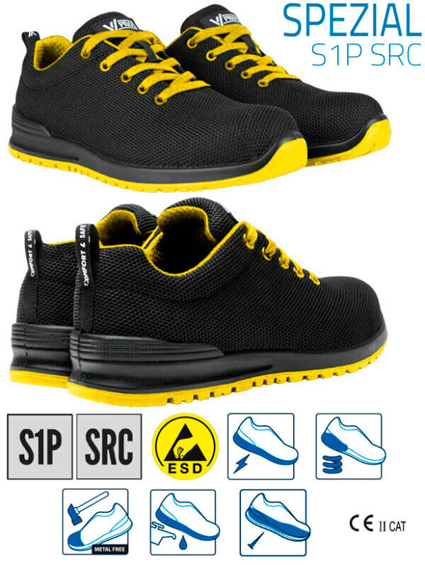 ZAPATILLA DE SEGURIDAD SPEZIAL COLOUR S1P ESD SRC 707007Y VELILLA