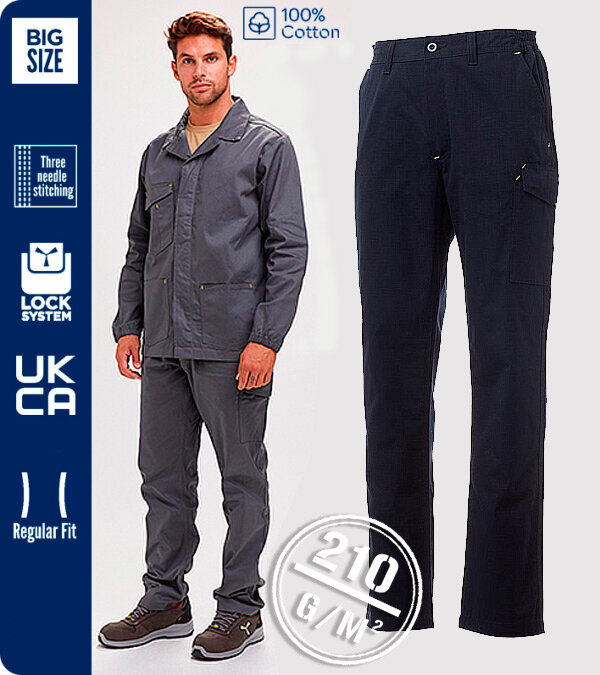 PANTALÓN MULTIBOLSILLOS ALGODÓN 210 Grms.  POWER SUMMER PAYPER