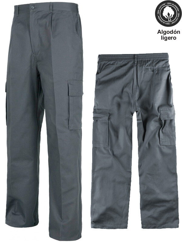 PANTALON RECTO 100% ALGODÓN 230 Grms WORKTEAM B1456