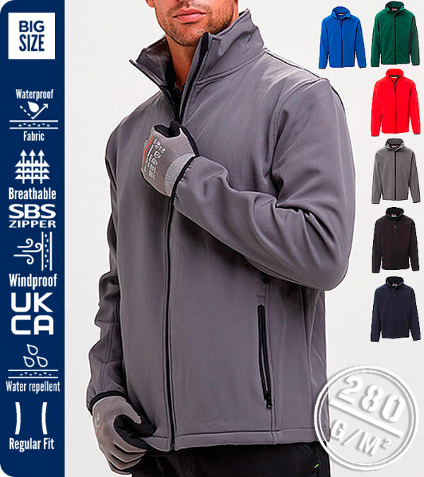 CHAQUETA SOFT SHELL HOMBRE  280Grms. PERTH PAYPER