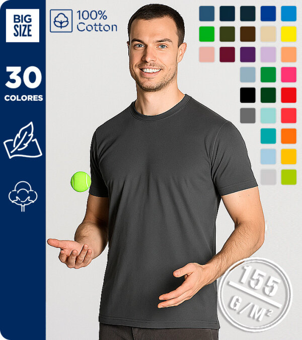 CAMISETA  100% ALGODÓN 155 Grms  MUKUA MELBOURNE MK022CV/WV