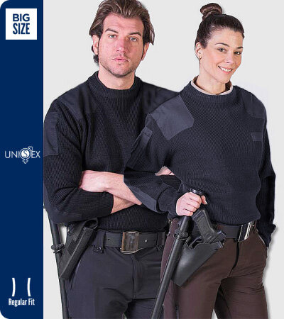 JERSEY VIGILANTE UNISEX CUELLO CAJA CON REFUERZOS Y BOSILLO TEXTIL-R ELITE 301