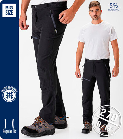 PANTALÓN TÉCNICO TEJIDO ELÁSTICO 270 Grms WORKTEAM S9850