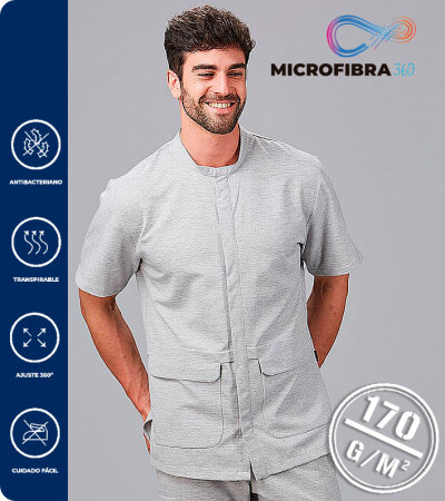 BLUSA MICROFIBRA HOMBRE MANGA CORTA ABEDUL 170 Grms. GARYS 600035