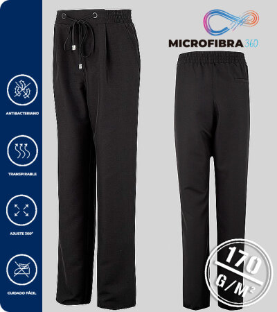 PANTALÓN MICROFIBRA MUJER TERMINALES BAJO VUELTO 170 Grms. GARYS 700045