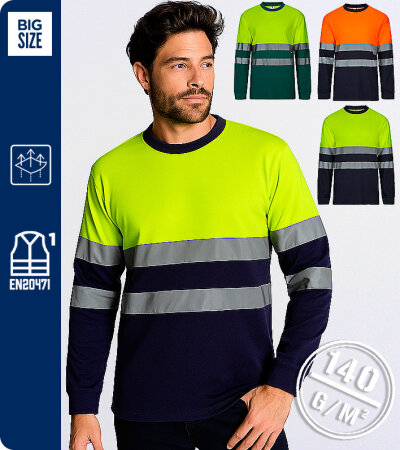 CAMISETA TÉCNICA BICOLOR A.V. MANGA LARGA VELILLA 305603